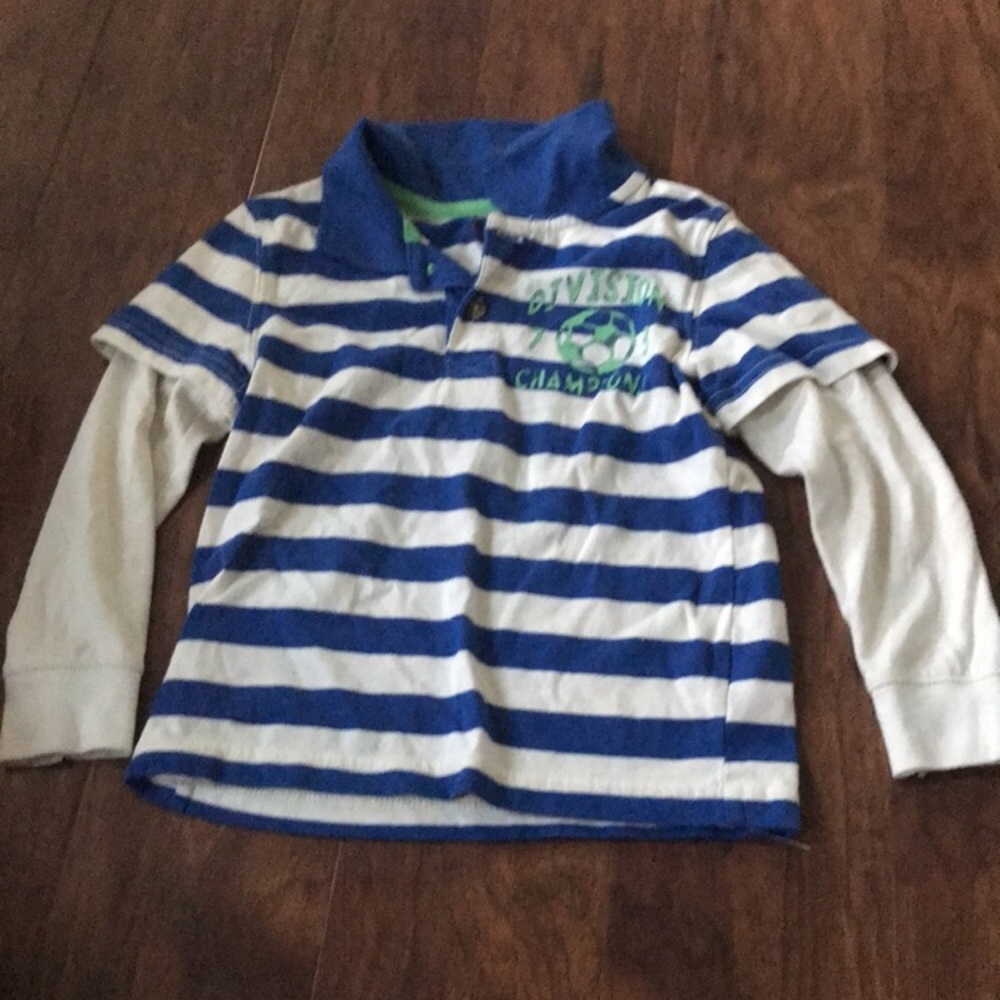 1 long sleeve polo, 1 long sleeve shirt